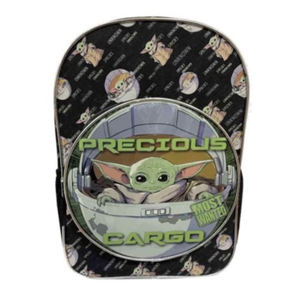 Star Wars‎ Grogu Backpack Kids Black New Precious Cargo Mandalorian Bag